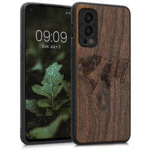 Husa Kwmobile pentru OnePlus Nord 2 5G, Lemn, Maro, 56448.04 Husa Kwmobile pentru OnePlus Nord 2 5G, Lemn, Maro, 56448.04