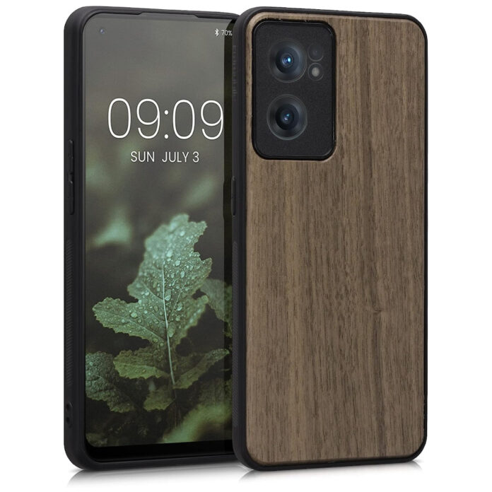 Husa Kwmobile pentru OnePlus Nord CE 2 5G, Lemn, Maro, 57641.18 Husa Kwmobile pentru OnePlus Nord CE 2 5G, Lemn, Maro, 57641.18