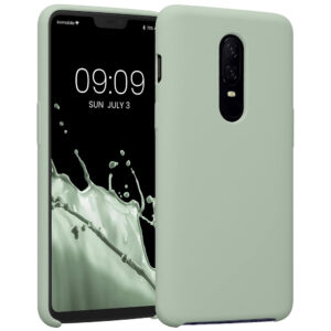 Husa Kwmobile pentru OnePlus 6, Silicon, Verde, 46122.172 Husa Kwmobile pentru OnePlus 6, Silicon, Verde, 46122.172