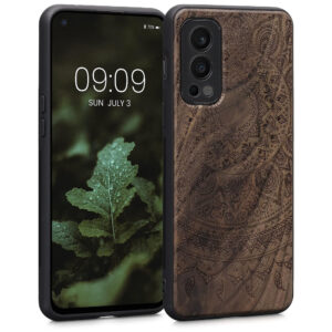 Husa Kwmobile pentru OnePlus Nord 2 5G, Lemn, Maro, 56448.06 Husa Kwmobile pentru OnePlus Nord 2 5G, Lemn, Maro, 56448.06