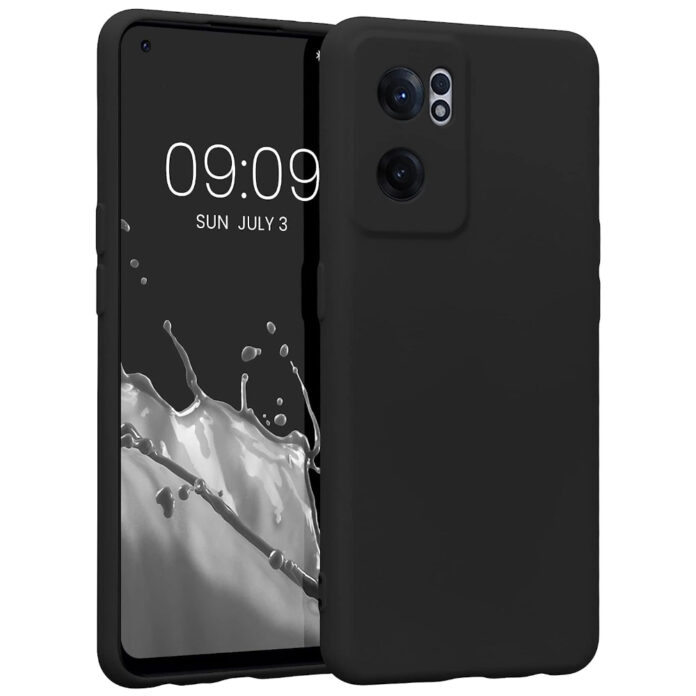 Husa Kwmobile pentru OnePlus Nord CE 2 5G, Silicon, Negru, 58117.47 Husa Kwmobile pentru OnePlus Nord CE 2 5G, Silicon, Negru, 58117.47
