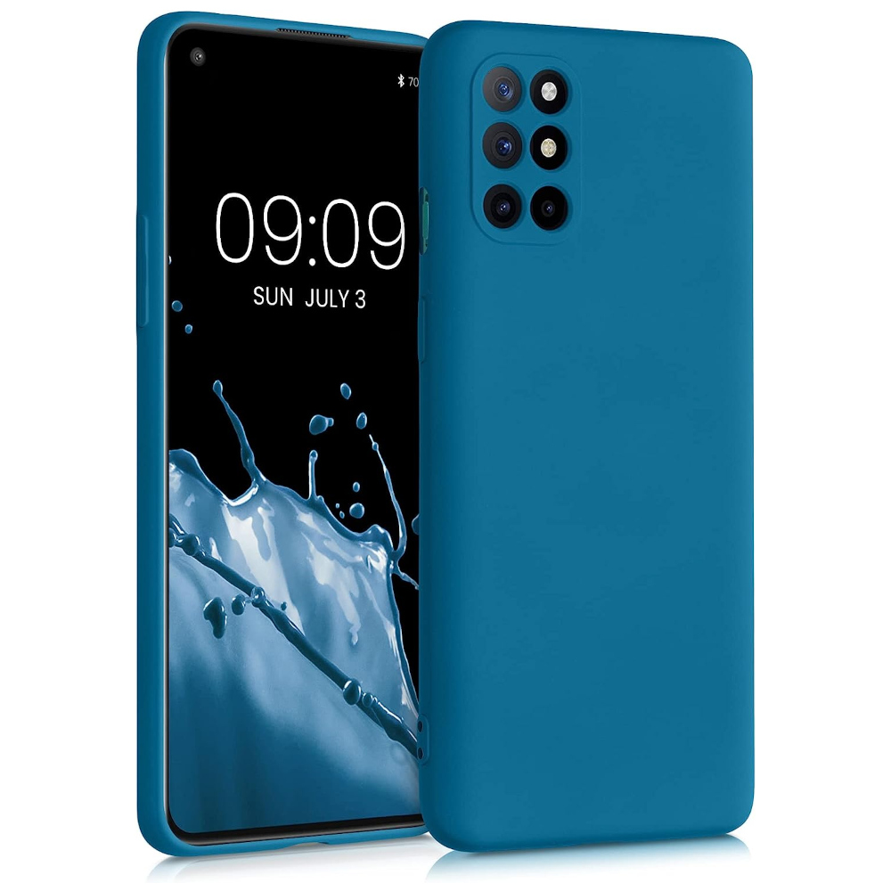 Husa Kwmobile pentru OnePlus 8T, Silicon, Albastru, 55350.224 Husa Kwmobile pentru OnePlus 8T, Silicon, Albastru, 55350.224