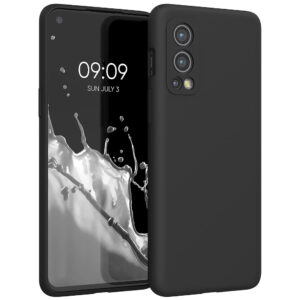 Husa pentru OnePlus Nord 2 5G, Silicon, Negru, 56070.01, Kwmobile Husa pentru OnePlus Nord 2 5G, Silicon, Negru, 56070.01, Kwmobile