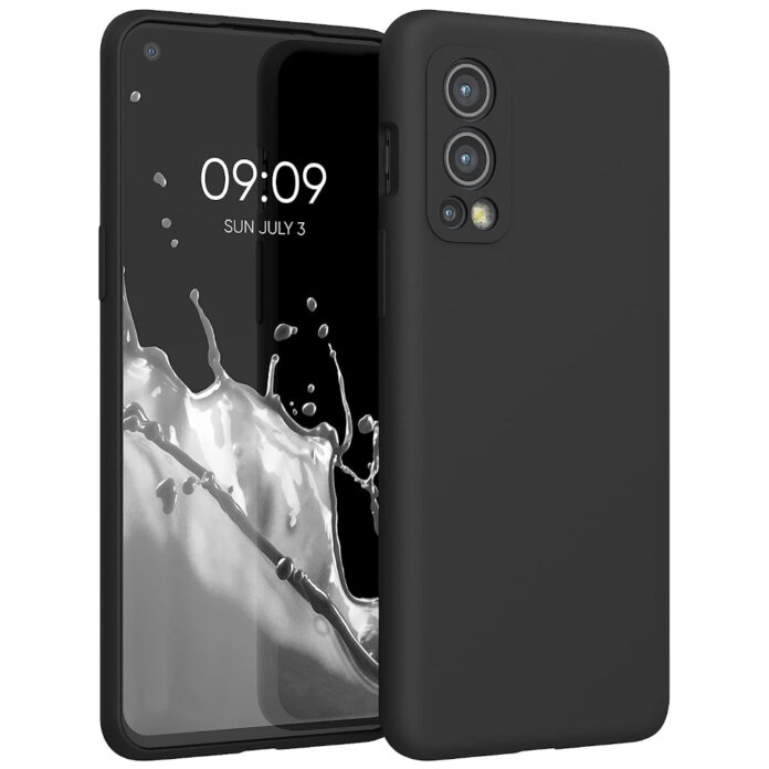 Husa pentru OnePlus Nord 2 5G, Silicon, Negru, 56070.01, Kwmobile Husa pentru OnePlus Nord 2 5G, Silicon, Negru, 56070.01, Kwmobile