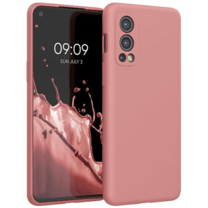Husa pentru OnePlus Nord 2 5G, Silicon, Roz, 56070.193, Kwmobile Husa pentru OnePlus Nord 2 5G, Silicon, Roz, 56070.193, Kwmobile