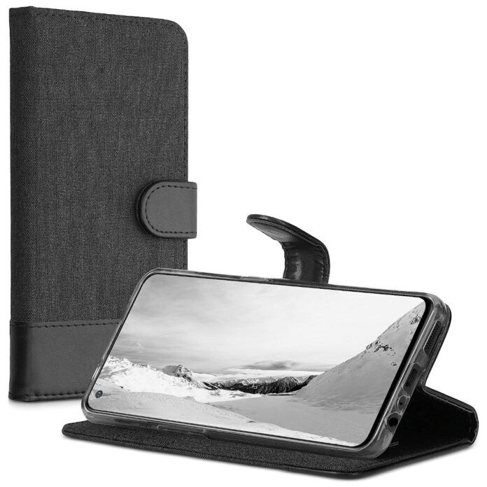 Husa pentru OnePlus Nord CE 5G, Textil, Negru, 56030.73, Kwmobile Husa pentru OnePlus Nord CE 5G, Textil, Negru, 56030.73, Kwmobile