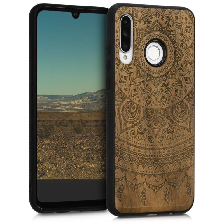 Husa pentru Huawei P30 Lite, Lemn, Maro, 47506.04