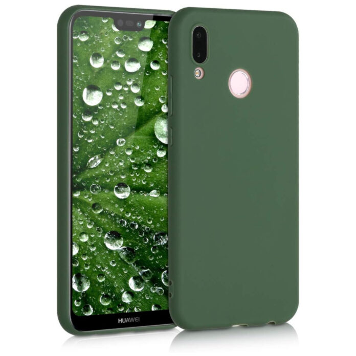 Husa pentru Huawei P20 Lite, Silicon, Verde, 44358.80 Husa pentru Huawei P20 Lite, Silicon, Verde, 44358.80