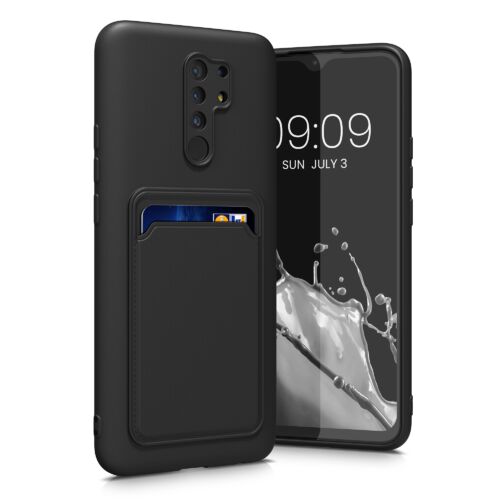 Husa Kwmobile pentru Xiaomi Redmi 9, Silicon, Negru, 57825.47