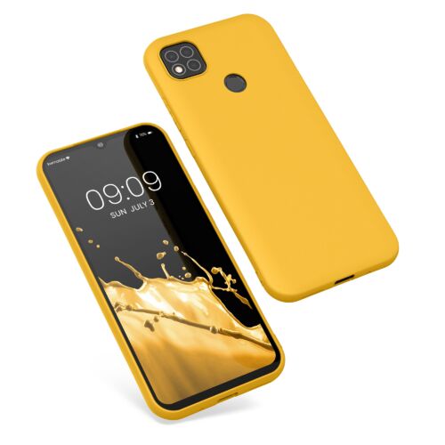 Husa Kwmobile pentru Xiaomi Redmi 9C, Silicon, Galben, 52850.191
