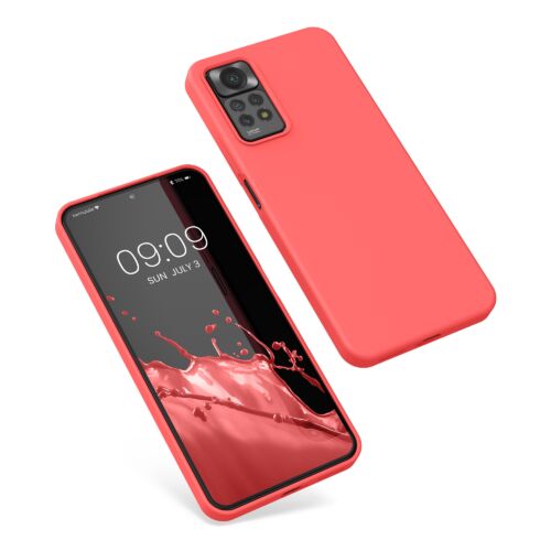 Husa Kwmobile pentru Xiaomi Redmi Note 11 Pro/Redmi Note 11 Pro 5G, Silicon, Coral, 57373.141