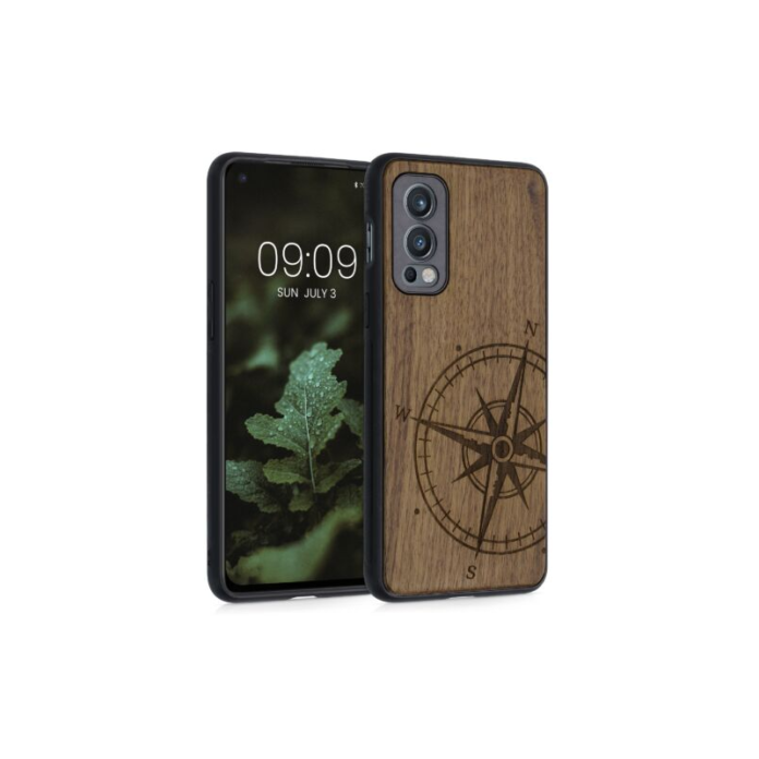 Husa pentru OnePlus Nord 2 5G, Lemn, Maro, 56448.01, Kwmobile