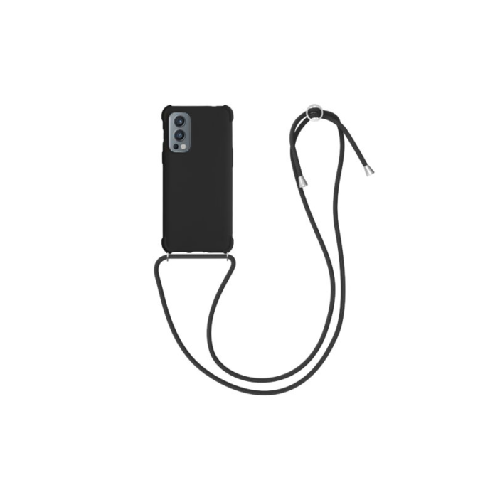 Husa pentru OnePlus Nord 2 5G, Silicon, Negru, 56783.01, Kwmobile Husa pentru OnePlus Nord 2 5G, Silicon, Negru, 56783.01, Kwmobile