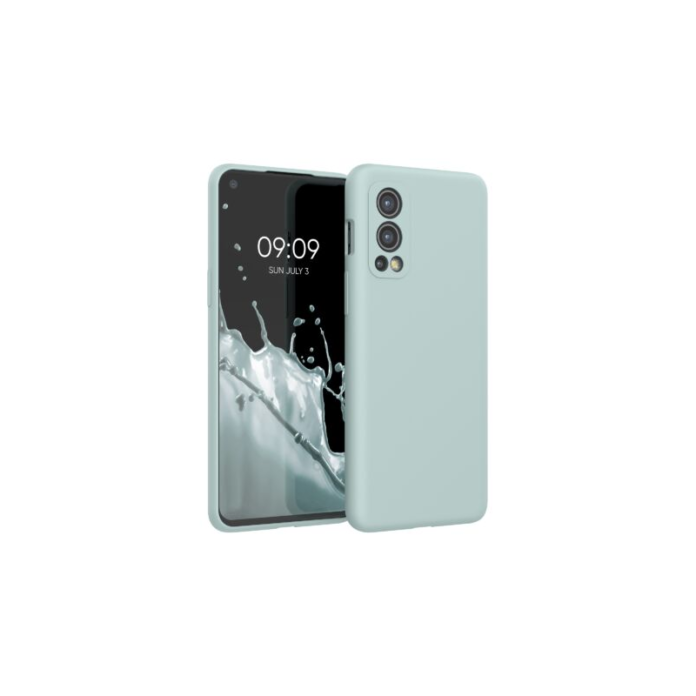 Husa pentru OnePlus Nord 2 5G, Silicon, Verde, 56070.200, Kwmobile Husa pentru OnePlus Nord 2 5G, Silicon, Verde, 56070.200, Kwmobile