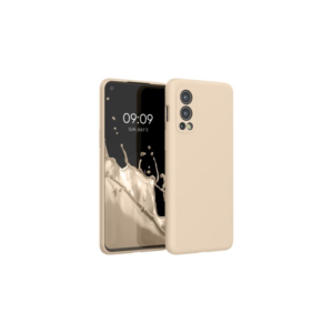 Husa pentru OnePlus Nord 2 5G, Silicon, Crem, 56070.154, Kwmobile Husa pentru OnePlus Nord 2 5G, Silicon, Crem, 56070.154, Kwmobile