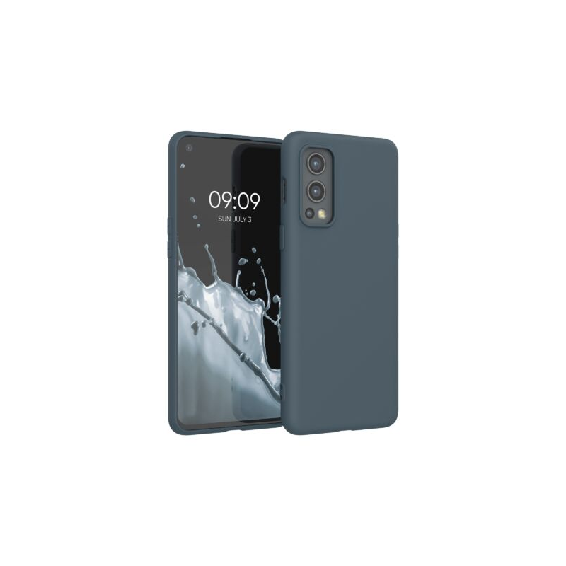 Husa pentru OnePlus Nord 2 5G, Silicon, Gri, 56036.202, Kwmobile Husa pentru OnePlus Nord 2 5G, Silicon, Gri, 56036.202, Kwmobile