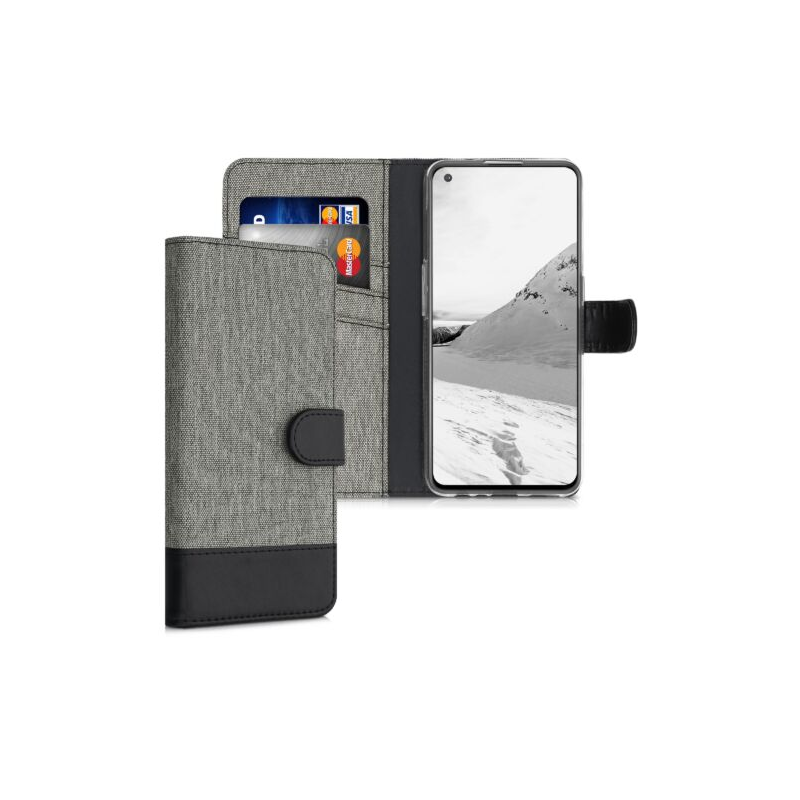 Husa pentru OnePlus Nord CE 5G, Textil, Gri, 56030.22, Kwmobile Husa pentru OnePlus Nord CE 5G, Textil, Gri, 56030.22, Kwmobile