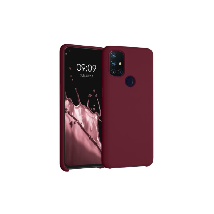 Husa pentru OnePlus Nord N10 5G, Silicon, Rosu, 53890.209, Kwmobile Husa pentru OnePlus Nord N10 5G, Silicon, Rosu, 53890.209, Kwmobile