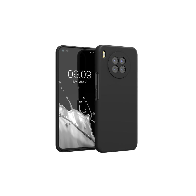 Husa pentru Huawei nova 8i, Silicon, Negru, 56460.01, Kwmobile Husa pentru Huawei nova 8i, Silicon, Negru, 56460.01, Kwmobile