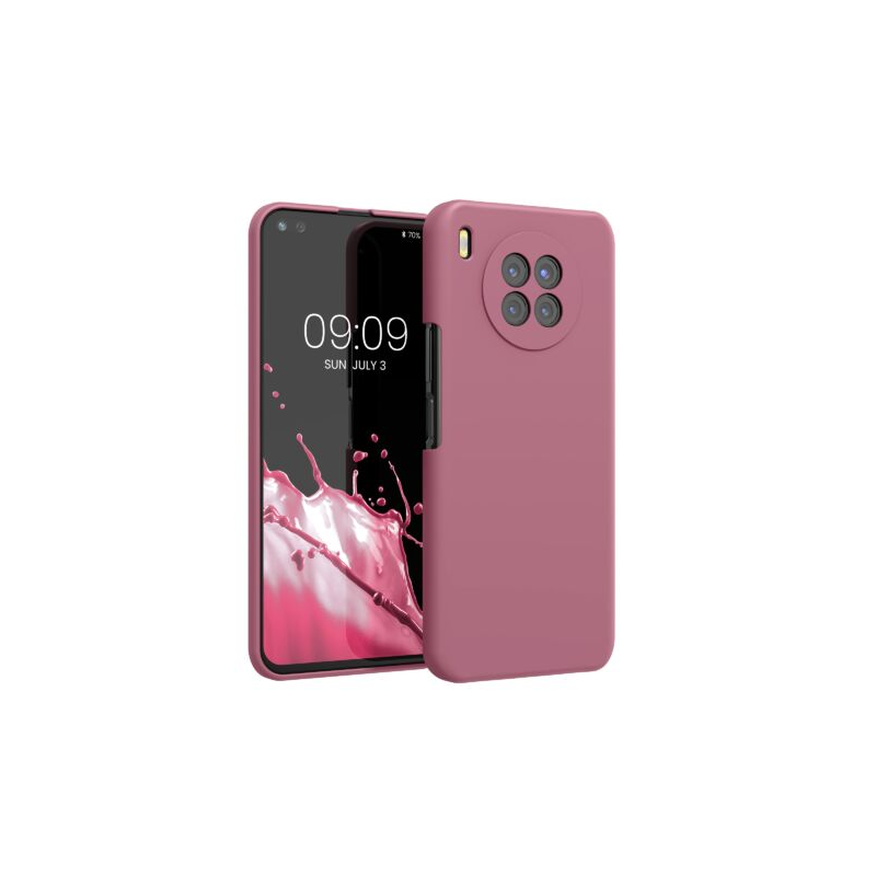 Husa pentru Huawei nova 8i, Silicon, Roz, 56460.167, Kwmobile Husa pentru Huawei nova 8i, Silicon, Roz, 56460.167, Kwmobile