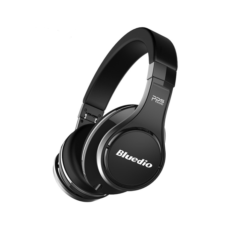Casti Bluetooth Bluedio U (UFO), 8 difuzoare, Wireless Headphones Over-Ear PPS Cu Microfon, anularea zgomotelor Mov