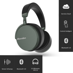 Casti Wireless Bluedio Victory 2 ( V2 ), Stereo, 12 Difuzoare, Bluetooth 5, USB Tip C, Cloud Service, Control Aplicatie Gray Casti Wireless Bluedio Victory 2 ( V2 ), Stereo, 12 Difuzoare, Bluetooth 5, USB Tip C, Cloud Service, Control Aplicatie Gray