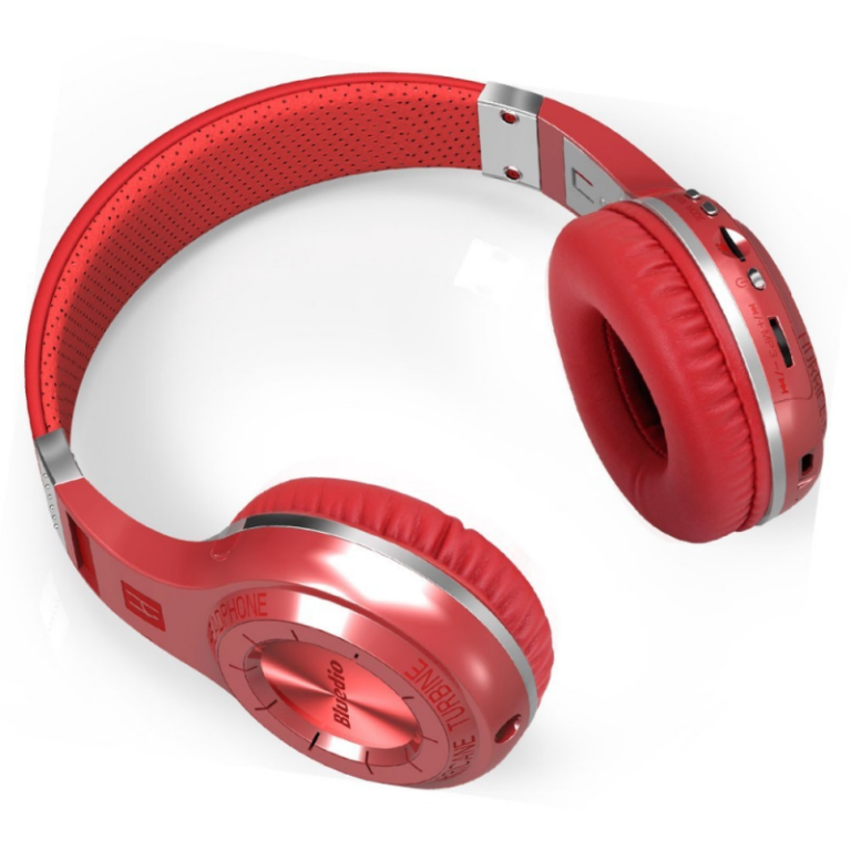 Casti Wireless On-Ear Bluedio H+, Bluetooth 4.1, Microfon, Alb