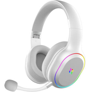 Casti Gaming Aqirys Lyra, Microfon, Wireless, Alb Casti Gaming Aqirys Lyra, Microfon, Wireless, Alb