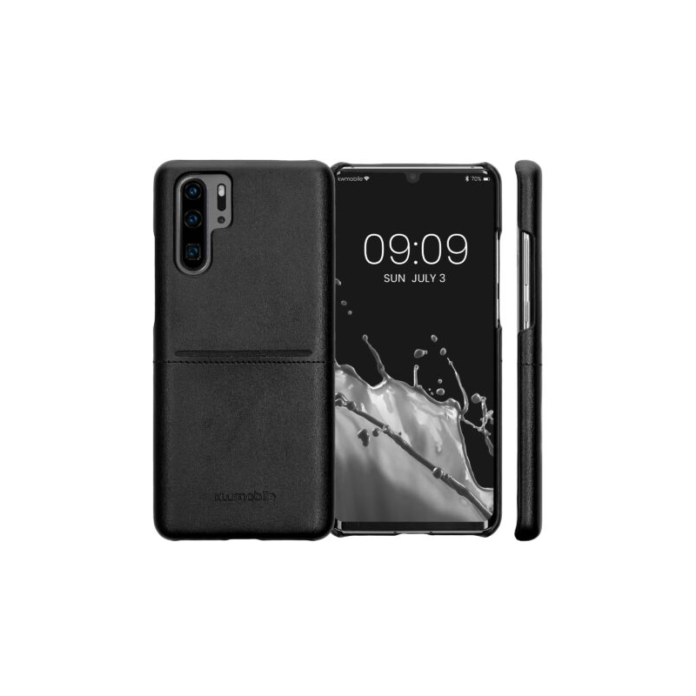 Husa Kwmobile pentru Huawei P30 Pro, Piele ecologica, Negru, 55360.01 Husa Kwmobile pentru Huawei P30 Pro, Piele ecologica, Negru, 55360.01