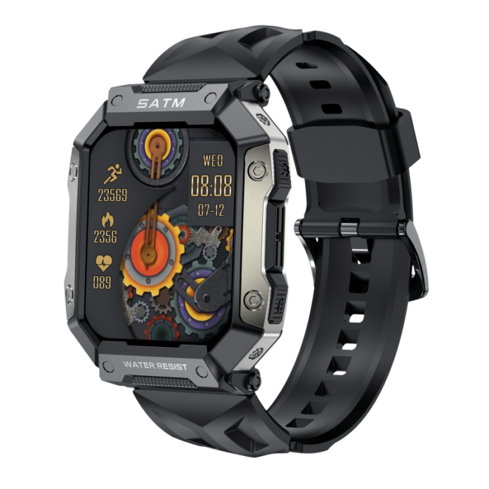 Smartwatch iSEN Watch PG333, Bluetooth, IP68, Negru Smartwatch iSEN Watch PG333, Bluetooth, IP68, Negru