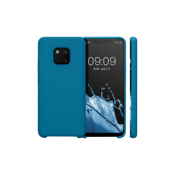 Husa Kwmobile pentru Huawei Mate 20 Pro, Silicon, Albastru, 52287.224 Husa Kwmobile pentru Huawei Mate 20 Pro, Silicon, Albastru, 52287.224