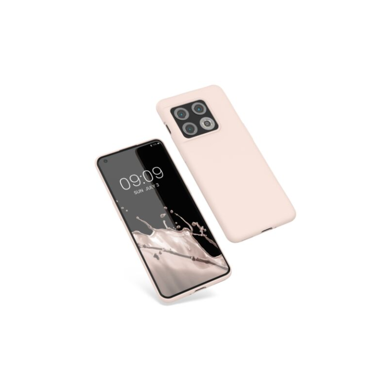 Husa Kwmobile pentru OnePlus 10 Pro, Silicon, Crem, 57460.225