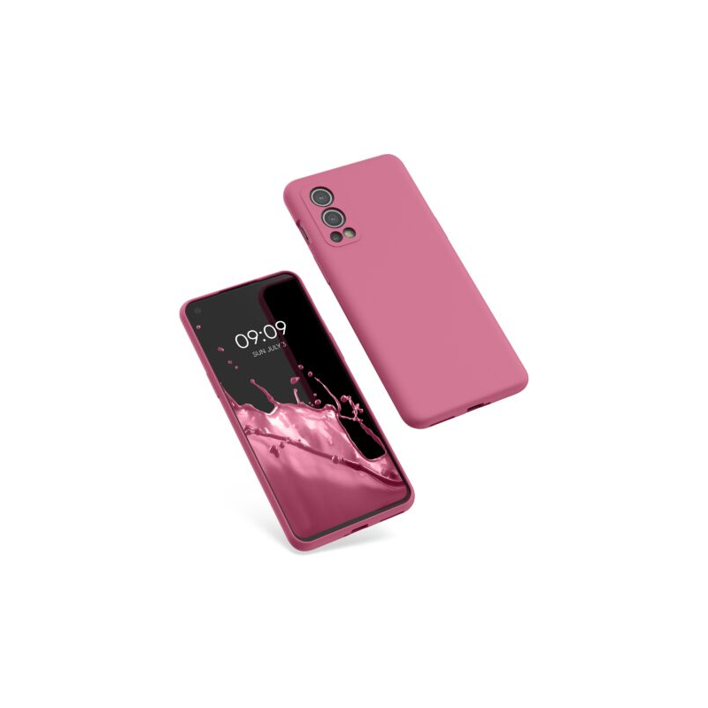 Husa Kwmobile pentru OnePlus Nord 2 5G, Silicon, Roz, 56070.212 Husa Kwmobile pentru OnePlus Nord 2 5G, Silicon, Roz, 56070.212