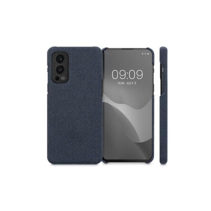 Husa Kwmobile pentru OnePlus Nord 2 5G, Textil, Albastru, 57448.17 Husa Kwmobile pentru OnePlus Nord 2 5G, Textil, Albastru, 57448.17