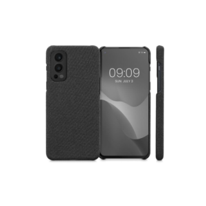 Husa Kwmobile pentru OnePlus Nord 2 5G, Textil, Gri, 57448.01 Husa Kwmobile pentru OnePlus Nord 2 5G, Textil, Gri, 57448.01