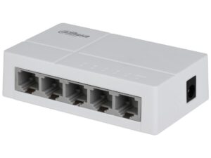 Switch Dahua 5 porturi, 10/100 Mbps, fanless, plug and play, consum redus, DH-SF1005L Switch Dahua 5 porturi, 10/100 Mbps, fanless, plug and play, consum redus, DH-SF1005L
