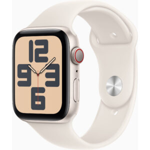 Apple Watch SE2 2024, GPS, Cellular, 44mm, Starlight Aluminium Case, Starlight Sport Band, Marime M/L Apple Watch SE2 2024, GPS, Cellular, 44mm, Starlight Aluminium Case, Starlight Sport Band, Marime M/L