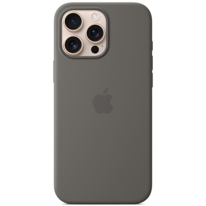 Husa de protectie Apple Silicone Case pentru iPhone 16 Pro Max, MagSafe, Stone Gray Husa de protectie Apple Silicone Case pentru iPhone 16 Pro Max, MagSafe, Stone Gray