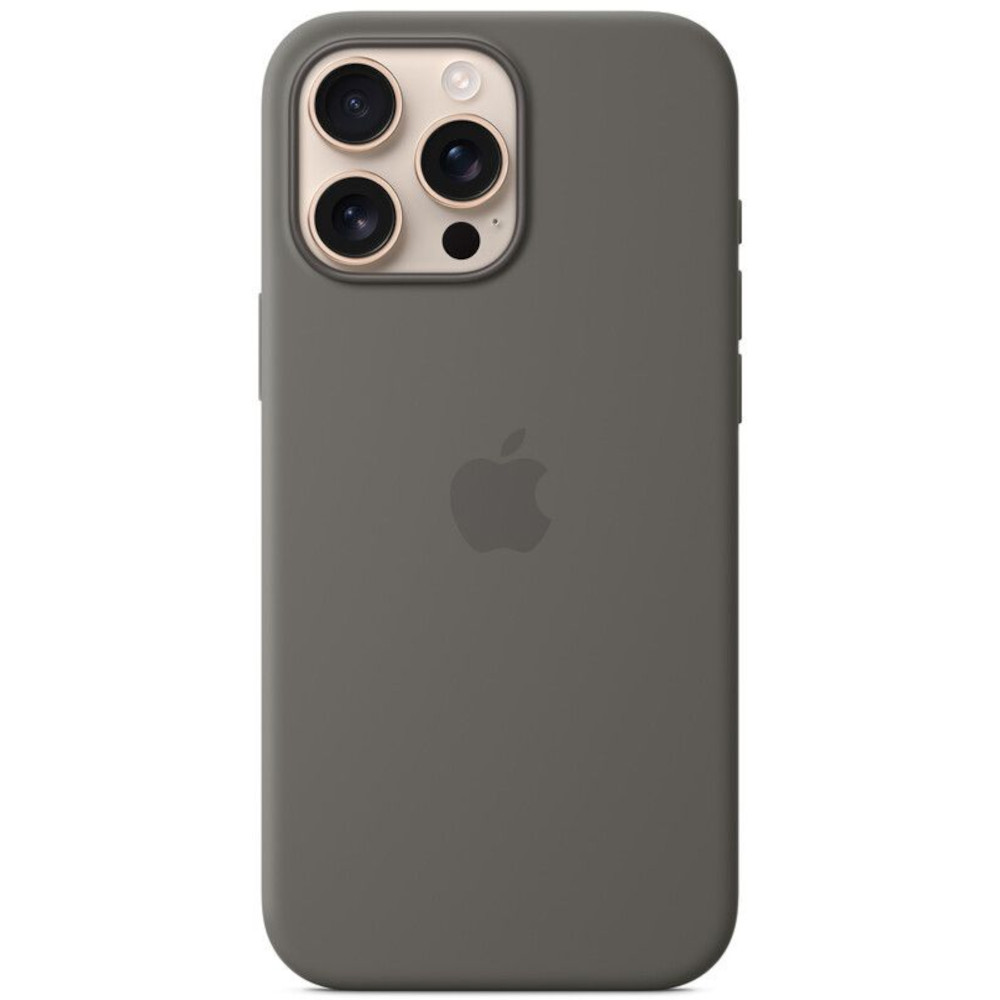 Husa de protectie Apple Silicone Case pentru iPhone 16 Pro Max, MagSafe, Stone Gray Husa de protectie Apple Silicone Case pentru iPhone 16 Pro Max, MagSafe, Stone Gray