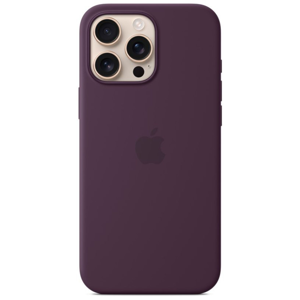 Husa de protectie Apple Silicone Case pentru iPhone 16 Pro Max, MagSafe, Plum Husa de protectie Apple Silicone Case pentru iPhone 16 Pro Max, MagSafe, Plum