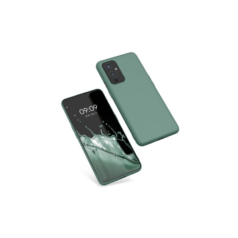 Husa Kwmobile pentru OnePlus 9, Silicon, Verde, 55726.166 Husa Kwmobile pentru OnePlus 9, Silicon, Verde, 55726.166