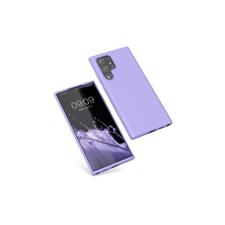 Husa Kwmobile pentru Samsung Galaxy S22 Ultra, Silicon, Mov, 56765.108