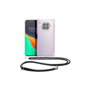 Husa Kwmobile pentru Huawei nova 8i, Silicon, Transparent/Negru, 57666.01 Husa Kwmobile pentru Huawei nova 8i, Silicon, Transparent/Negru, 57666.01