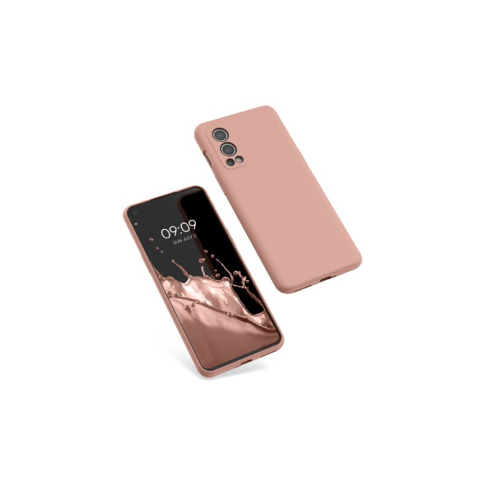 Husa Kwmobile pentru OnePlus Nord 2 5G, Silicon, Rose Gold, 56070.237 Husa Kwmobile pentru OnePlus Nord 2 5G, Silicon, Rose Gold, 56070.237