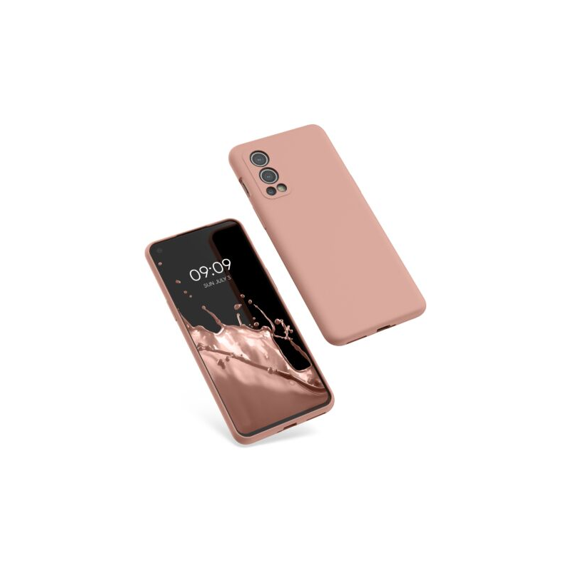 Husa Kwmobile pentru OnePlus Nord 2 5G, Silicon, Rose Gold, 56070.237 Husa Kwmobile pentru OnePlus Nord 2 5G, Silicon, Rose Gold, 56070.237