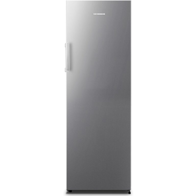 Congelator Heinner HFF-N194NFSF+, 194 L, Full No Frost, Functie Super-Congelare, Alarma Usa Deschisa, Clasa F, Argintiu