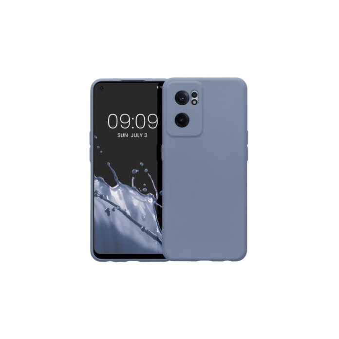 Husa Kwmobile pentru OnePlus Nord CE 2 5G, Silicon, Albastru, 58117.130 Husa Kwmobile pentru OnePlus Nord CE 2 5G, Silicon, Albastru, 58117.130