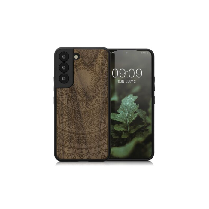 Husa Kwmobile pentru Samsung Galaxy S22, Lemn, Maro, 58306.03 Husa Kwmobile pentru Samsung Galaxy S22, Lemn, Maro, 58306.03