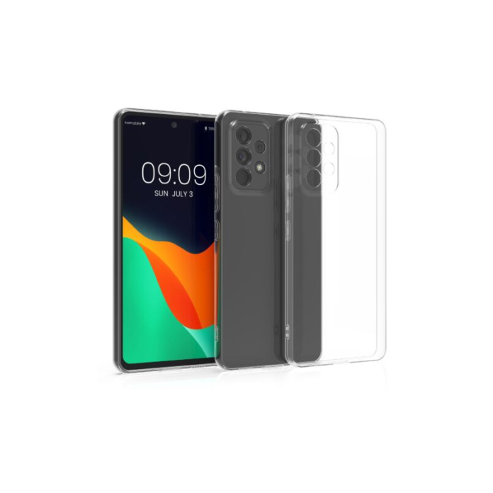 Husa Kwmobile pentru Samsung Galaxy A53 5G, Silicon, Transparent, 58329.03 Husa Kwmobile pentru Samsung Galaxy A53 5G, Silicon, Transparent, 58329.03