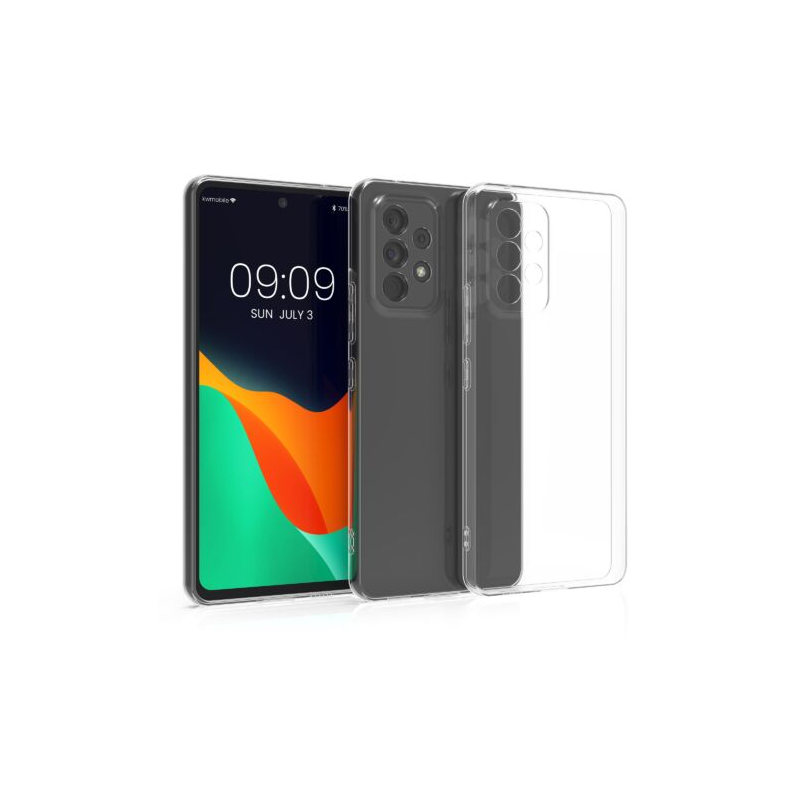 Husa Kwmobile pentru Samsung Galaxy A53 5G, Silicon, Transparent, 58329.03 Husa Kwmobile pentru Samsung Galaxy A53 5G, Silicon, Transparent, 58329.03
